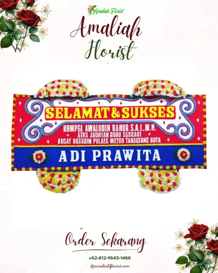 Papan Bunga Ucapan Selamat 30 Ilir